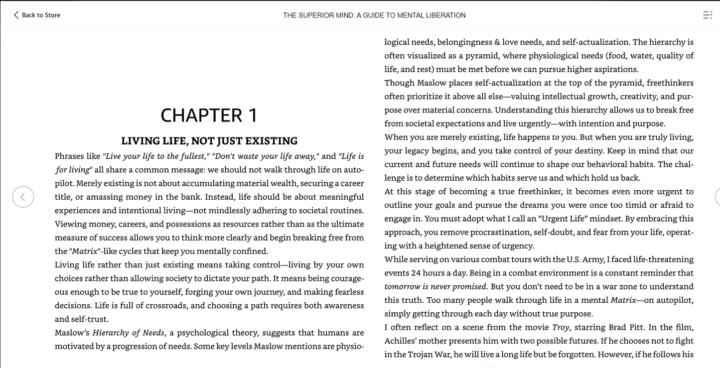 The Superior Mind: A Guide to Mental Liberation Book